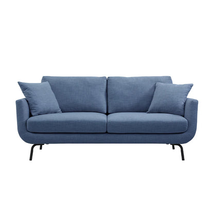 Furniture White Living Room 2 Seater Modern Nordic Scandinavian Upholstery Small Comfy High Quality
