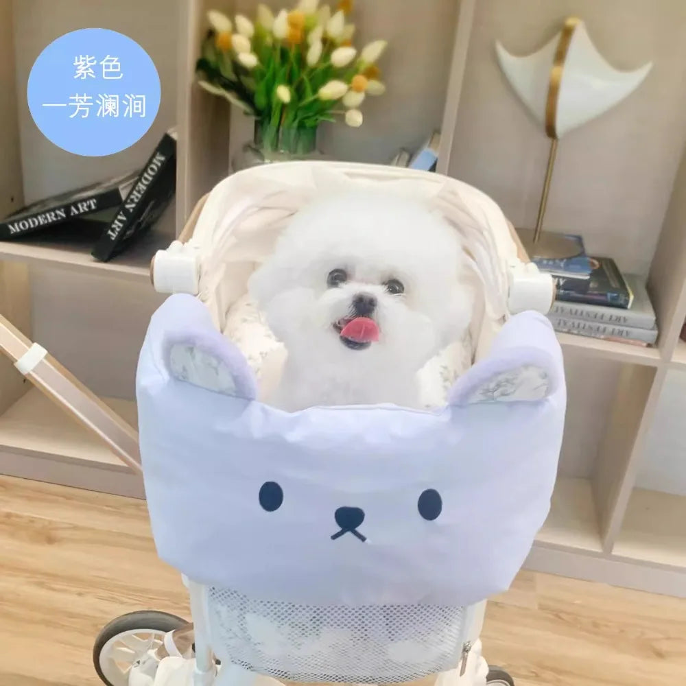 Cat and Dog Strollers Edge Pads Removable and Washable Seat Pads Anti-dirt Padding for Pet Stroller Pet Products Accessories