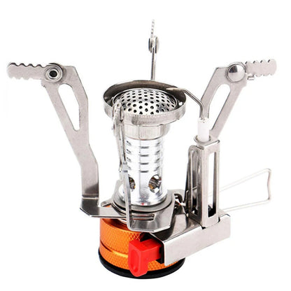 Ultra-Light Portable Gas Burner, Mini Camping Stove with Piezo Ignition for Outdoor Cooking Hiking Picnic〔YY26〕