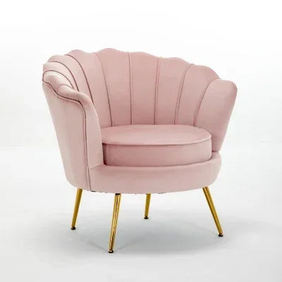 Nordic Modern Simple Single Sofa Light Luxury Living Room Bedroom Seat Solid Wood Frame Soft Sofa for Elegant Decor