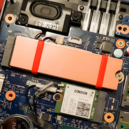 TEUCER M.2 Copper Heatsink NVMe 2280 SSD Copper Cooler Solid State Disk Radiator with Thermal Silicone Pad for Laptop Desktop