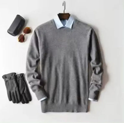 Cashmere Cotton blend sweater men pull homme 2025 autumn winter sweter clothes sueter hombre man pullover sweaters