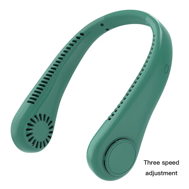 Hanging Neck Fan Digital Display Power Ventilador Bladeless Neckband Fan Portable Mini Air Cooler USB Rechargeable Electric Fans