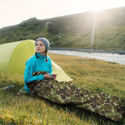 Envelope Digital Camouflage Sleeping Bag Outdoor Camping Camping Sleeping Bag Travel Warm Adult Winter Sleeping Bag