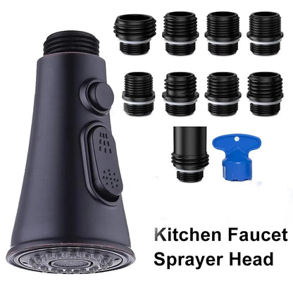 Kitchen Faucet Head Replacement 3 Modes Faucet Sprayer 9 Nozzles Sprayer Water Saving Shower Bathroom Basin Sink Tap Replacement