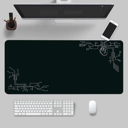 Mouse Pad Gaming Accessory Mechanical Drawings Home Large HD Mousepad XXL MousePads Natural Rubber Carpet Non-Slip Table Mat
