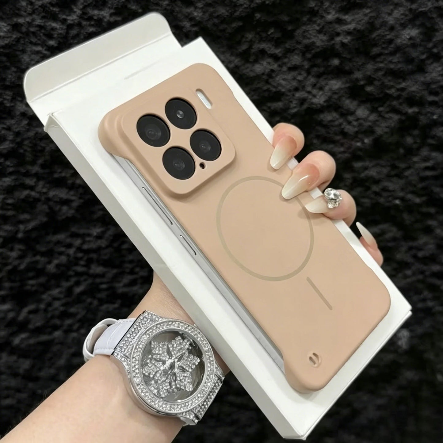 Frameless For Magsafe Magnetic Wireless Charging Case For XiaoMI 17 15 15T 14 14T 13 12 Pro Max Ultra Slim Rugged PC Armor Cover