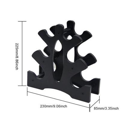 6 Slots Dumbbell Bracket Home Gym Dumbbell Display Rack Weight Storage Organizer 3 Tiers Dumbbell Holder Stand Fitness Equipment
