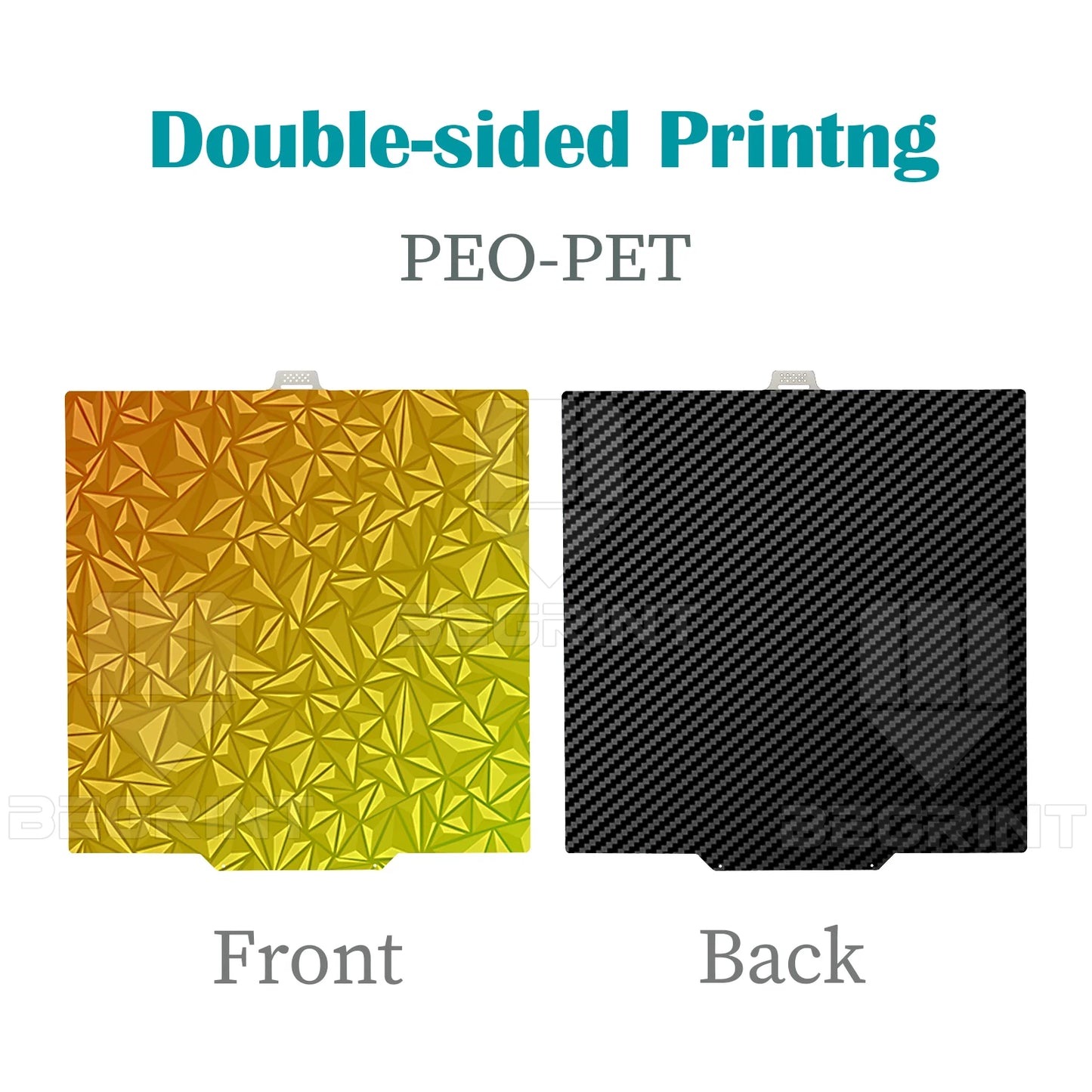 Double Side Smooth PEO PET PEY Bed Spring Steel Sheet For QIDI Q2 Combo Build Plate 280x280mm Q2 PEI Bed For QIDI Q2 Accessory