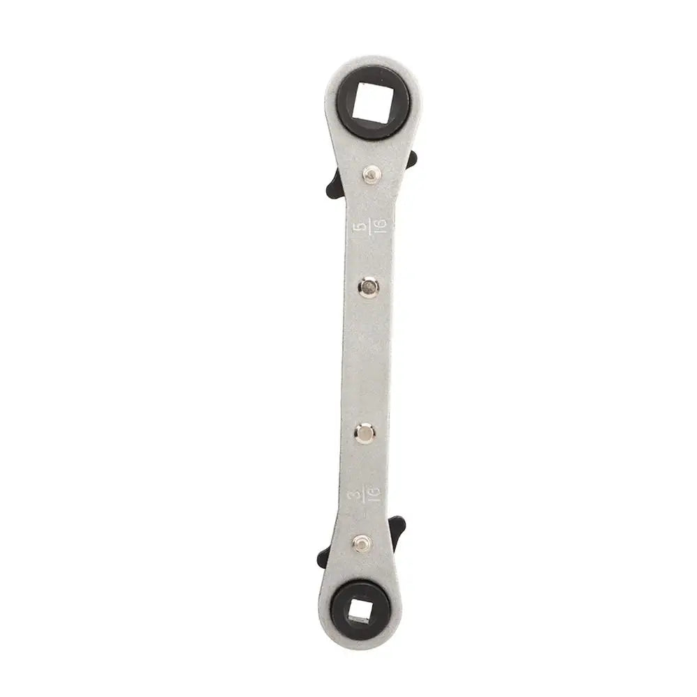 1/4 3/8 3/16 5/16 inch Double-ended Ratchet Wrench Durable Construction Ratcheting Mechanism Refrigeration Wrench Professional