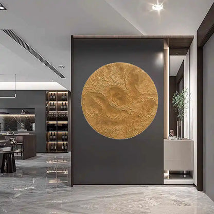 Modern Simple Three-dimensional Leather Object Pure Hand Collage Entrance Sofa Background Decorative Painting