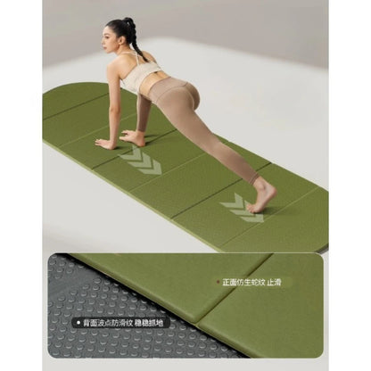 Foldable Extra Thick 10mm Yoga Mat 190x66cm, Non-Slip Noise Reduction Fitness Mat for Home Gym, Anti-Sweat Exercise Cushion