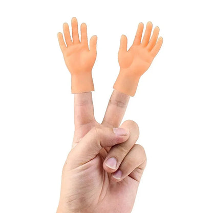 Adult Kid Novelty Toys Funny Mini Hands Creative Finger Fidget Toys Simulation Soft Small Hand Tease the Cat Pet Toy Simulation