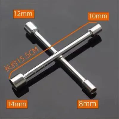 Mini Portable Cross Wrench Trident wrench Herringbone wrench Hexagonal socket tire wrench Multifunctional triangular wrench