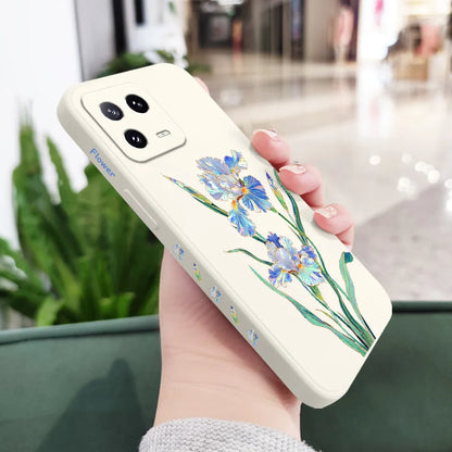 Messenger Flower Phone Case For Xiaomi 17 Mi 15 15T 14 14T 13 13T 12 12X 12T 12S 11 11T 10 10T 9 9T Pro Max  Lite Liquid Silicon