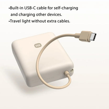 Xiaomi 10000mAh 33W Two-Way Fast Charging Portable External Battery Power Bank with Built-in USB-C Cable Compatible with iPhone
