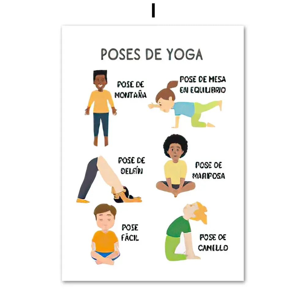 Wall Art Canvas Painting Spanish Calming Corner Psychology Mental Health Nordic Posters and Prints Wall Pictures School Decor