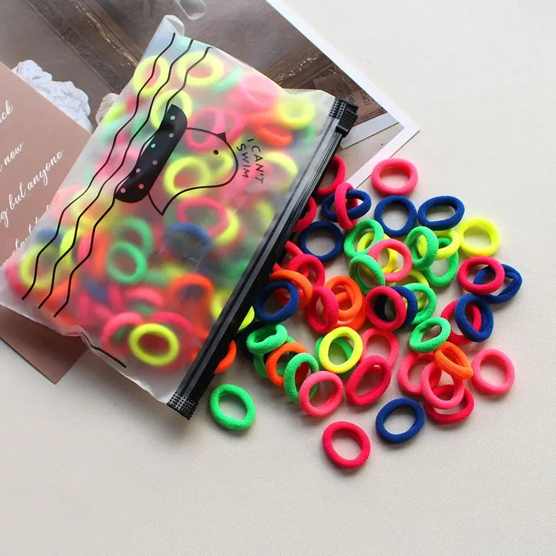 2pc Pet Supplies 100pcs/set Elastic Pet Hair Band Dog Grooming Accessories Bow with Hair Bands for Dogs Headwear Puppy Cat Bow