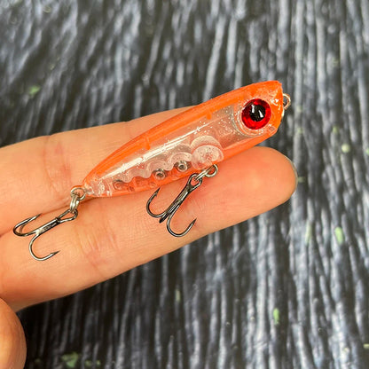 1 Stück 45 mm 3 g sinkender Bleistift-Angelköder Mini Popper Walking Dog künstlicher Hartköder Pesca Wobbler Swimbait Tackle Zubehör