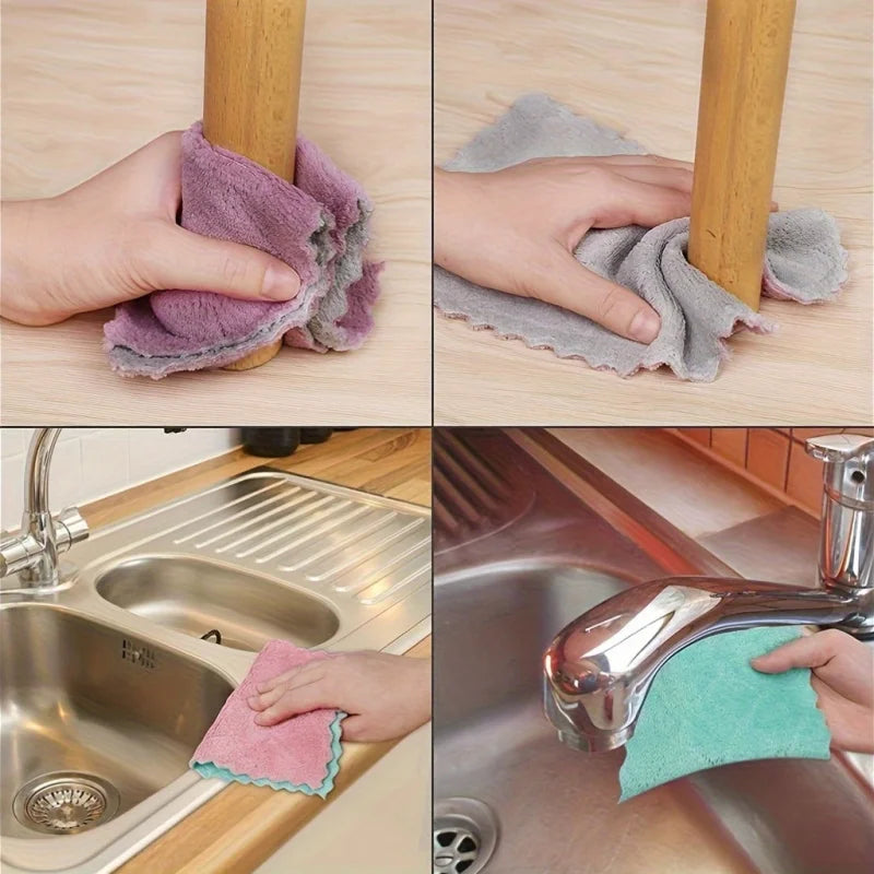 10PCS Multi-purpose Kitchen Towels,Durable,Highly Absorbent,Used for Efficient Cleaning in Bathroom,Living Room,Outdoor Etc