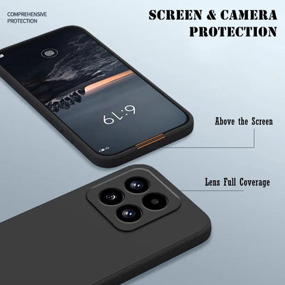 Orginal Liquid Silicone Case for Xiaomi 17T Pro 17 Max Mi 13 14 15 13T 14T 15T Pro Built-in Fluff Shockproof Protect Soft Cover
