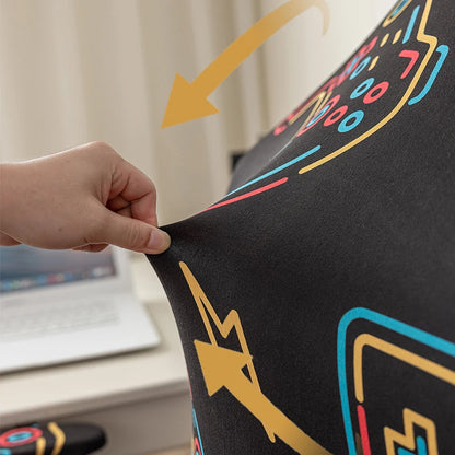 Office Gaming Chair Cover Armchair Slipcovers Computer Seat Cover Stretch Rotating Lift Universal Soft Protector Splicover New