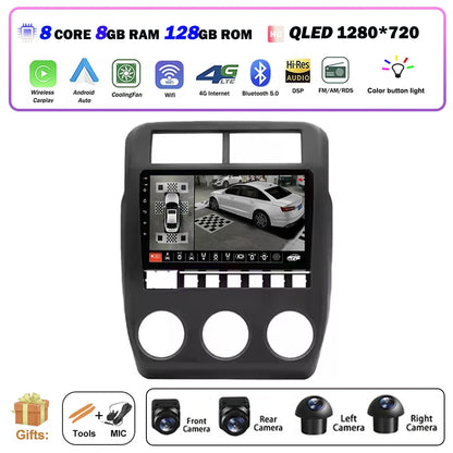 Car Radio Multimedia Video Player GPS Navigation QLED Touch Screen For Lada Niva 2021 - 2023 Android 16 Auto Wireless Carplay