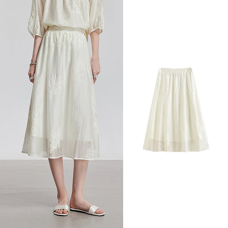 TOYOUTH Women Skirt 2025 Summer New Skirt 8520013