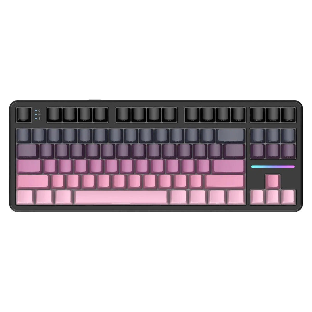 Attack Shark X87 Wireless Mechanical Keyboard, Hot Swappable Gasket Gaming Keyboard RGB Backlit Gaming Keyboard,BT/2.4GHz/USB-C