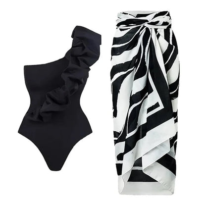 2023 New Arrival Push Up Women Bikini Set Floral Printed Ruffle Bikinis Strappy Bandage Swimwear Brazilian Biquini Bathing Suit