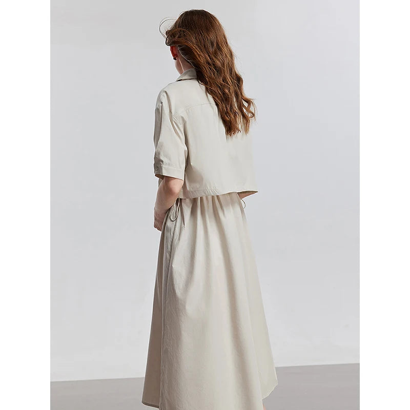TOYOUTH Women Dress 2025 Summer New Elegant Dress 8529028