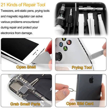 Screwdriver Set  Magnetic Torx Phillips Screw Bit Kit WOZOBUY With Electrical Driver Remover Wrench Repair Phone PC Tools