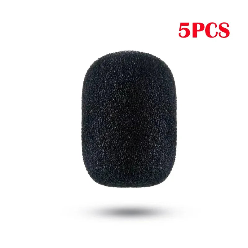 15/100PCS Microphone Replacement Foam Microphone Windscreen Headset Cover Telephone Headset Mic Cover Windshied Headset Foam