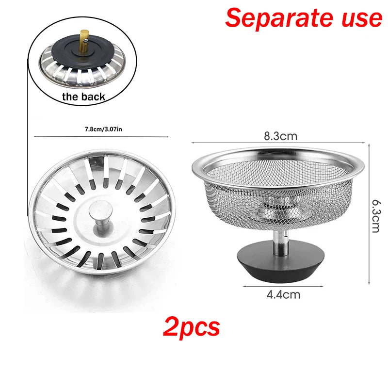 Kitchen Sink Stainless Steel Filter Sewer Mesh Strainers Disposable Sink Filter Mesh Bags Bathroom Floor Drain Hair Waste Filter