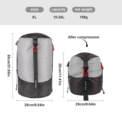 Camping Sleeping Bag Compression Storage Bag Outdoor Camping Waterproof Storage Bag Portable Ultra-light Storage Bag 1-25L