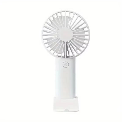 Portable Electric Handheld Small Fan Outdoor Powerful Silent Strong Wind Force Rechargeable Office Desk Dormitory Desktop Fan