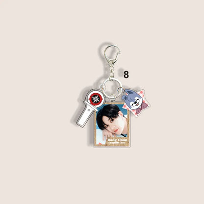 SKZOO New 6cm Acrylic Keychain Stray Kids New Album Li Longfu Keychain Pendant Bag Supporting Peripheral Gifts