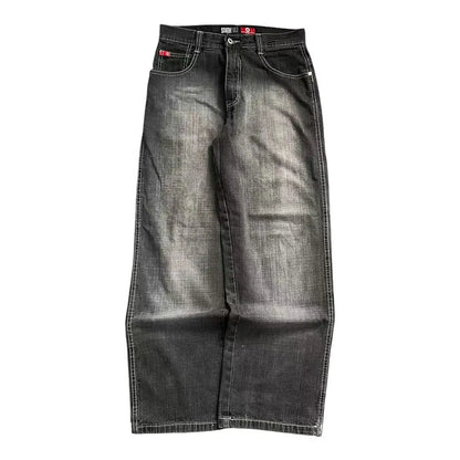 American Fashion Trend Joker Best Sell Special Spot Jeans Women Street Y2K New Punk Oversized Wide-leg Pants Unisex Casual Jeans