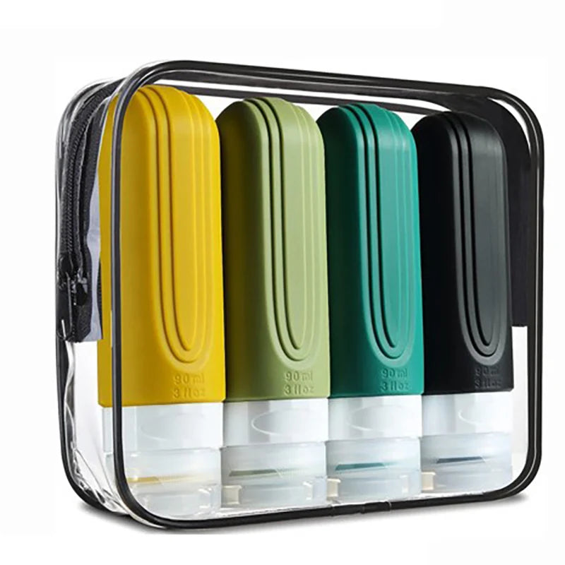 Travel Bottles for Toiletries, Tsa Approved 3oz Travel Size Containers BPA Free Leak Proof Refillable Liquid Silicone Squeezable