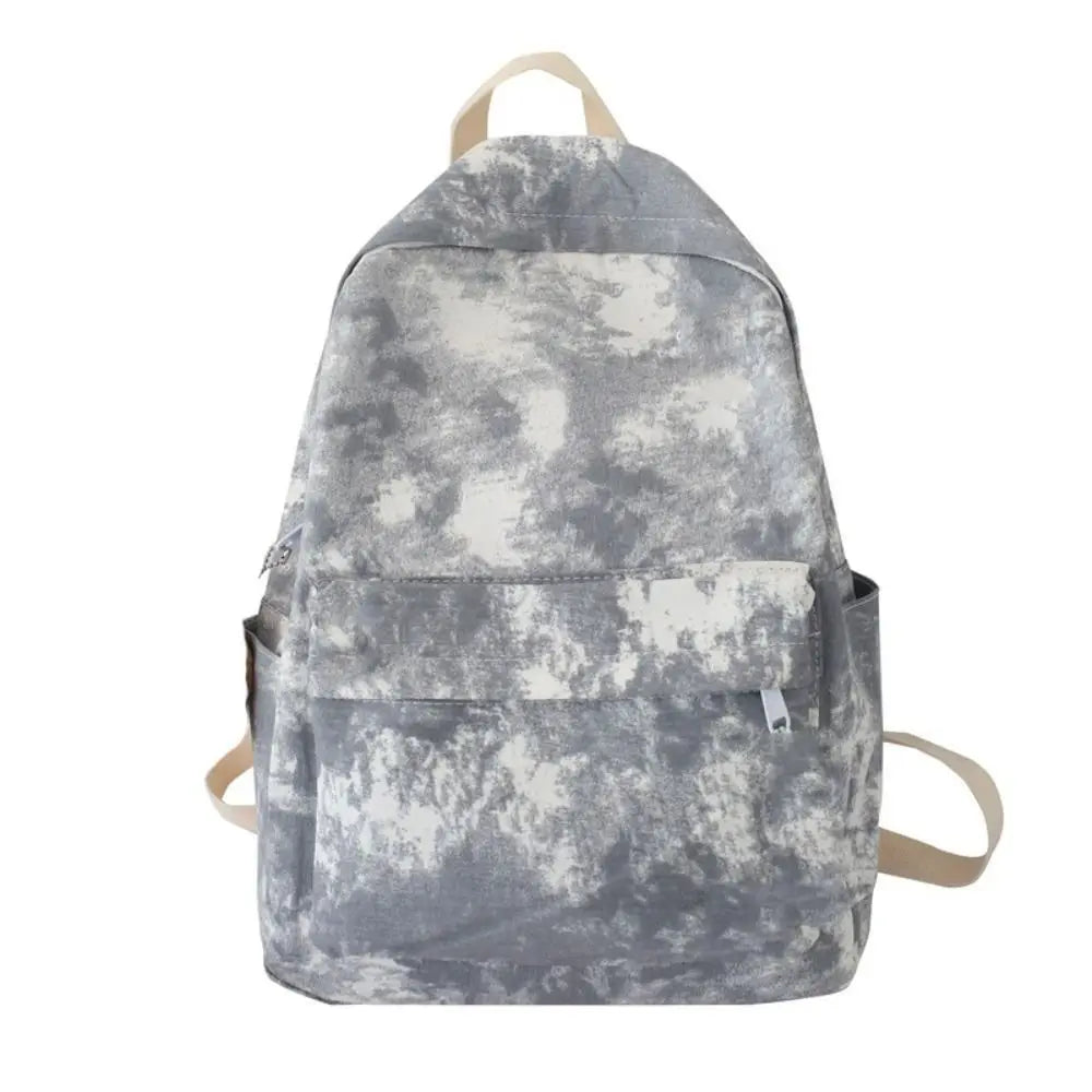 Nylon Versatile Backpack Black Grey White Red Waterproof Travel Bag Large Capacity Washable Computer Bag Unisex School Bag