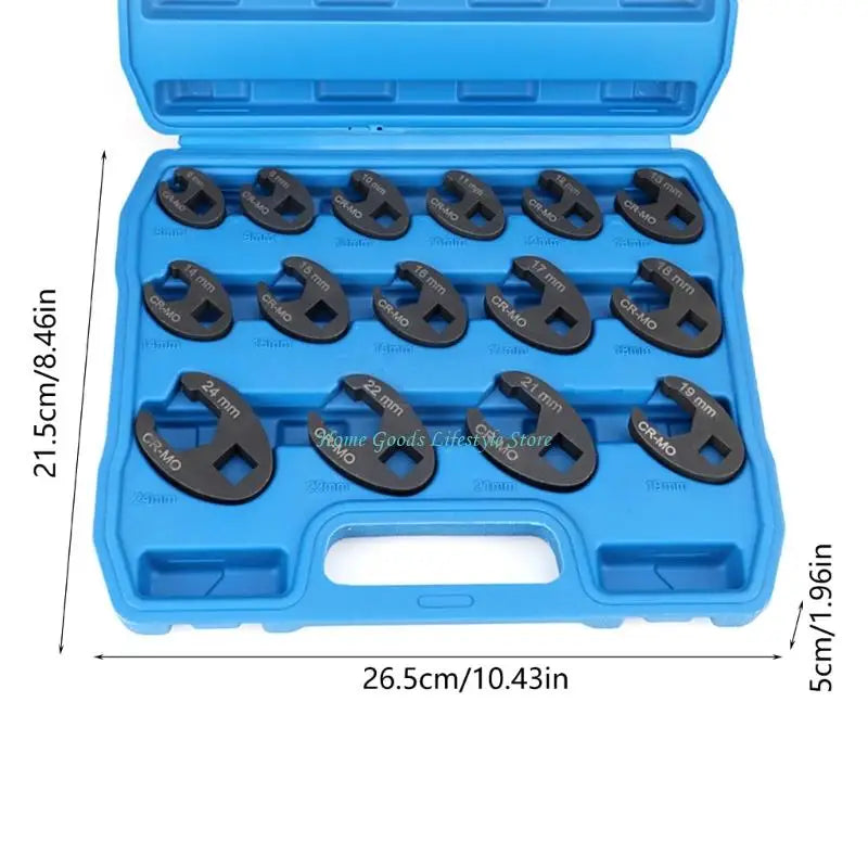 E74E Professional 15pcs Ergonomic 3/8 Inches Ratchet Wrench For Mechanical Work