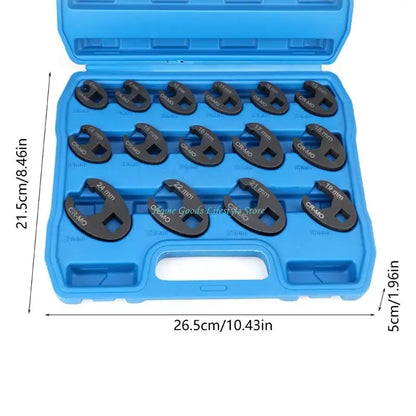 E74E Professional 15pcs Ergonomic 3/8 Inches Ratchet Wrench For Mechanical Work