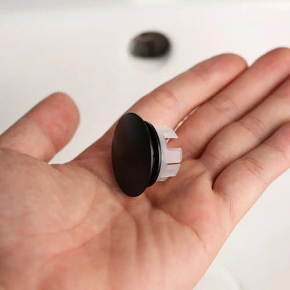 Round Sink Overflow Covers Kitchen Bathroom Double Layer Wash Basin Overflow Ring Plug Replacement Sink Hole Cover Trim Ring Cap