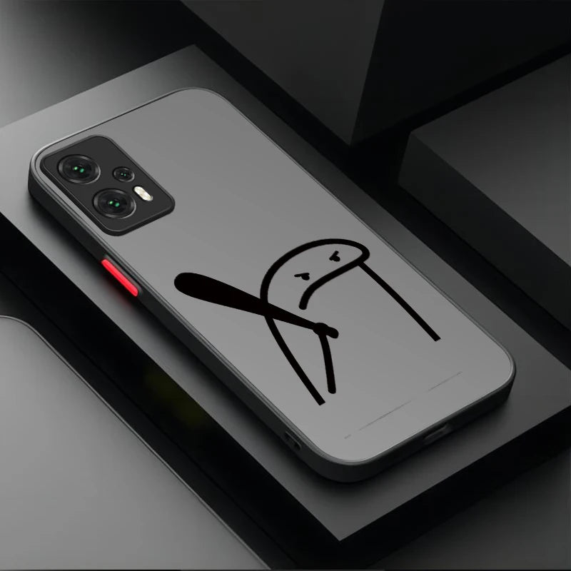 Flork Minimalist Comic Figurine Case for Xiaomi 14T 13T 12T 11T 10T 9T Pro Mi 14 13 12 10 11 Lite 5G NE Shockproof Full Cover