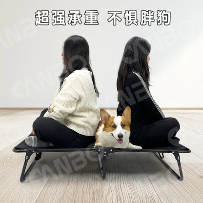 Four Seasons Universal Free Installation Elevated Teslin Breathable Dog Bed Off the Ground Foldable Pet Marching Beds Pet Gift