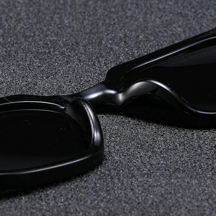 1Pc Men's Fashion Glasses New Trendy Square Frame Retro Rivet Y2K Music Festival Cool Street Style Decoration Suitable for Daily