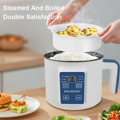 Electric Rice Cooker Single Double Layer Intelligent Automatic Home Mini  Kitchen Cooker 220V/EU Plug MultiCooker Steamed Rice P