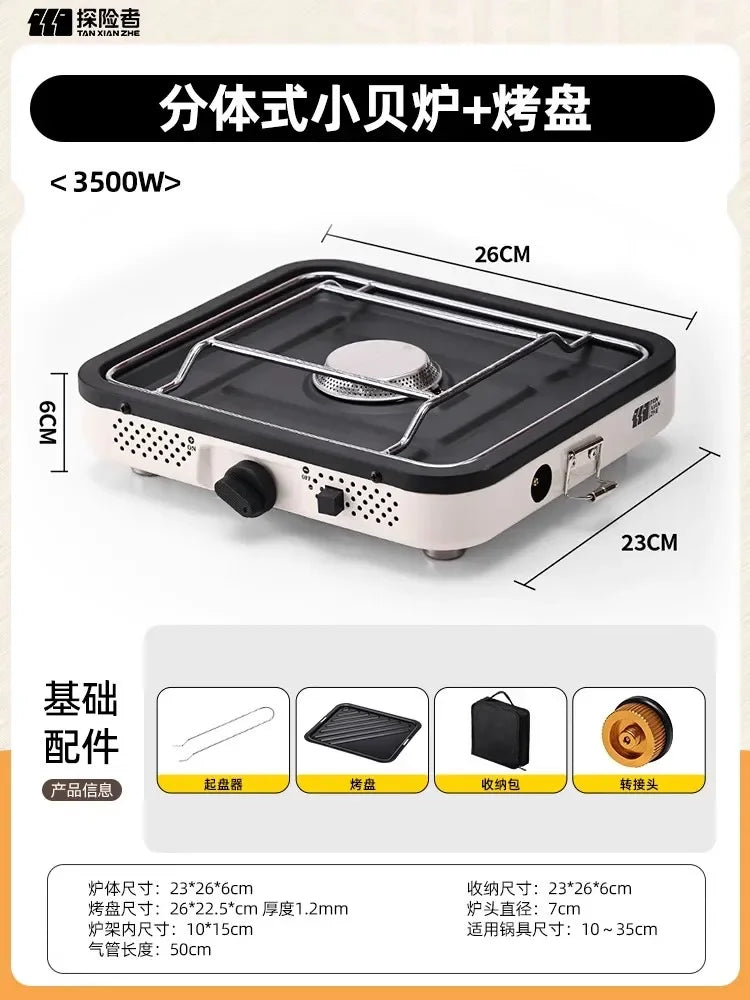 Portable Outdoor Gas Stove Detachable Camping Cooking Equipment New Tea Brewing Stove DAL