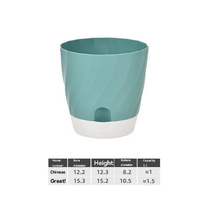 Plastic Flower Pots for Balcony, Simple and Breathable, High-end Planting, Home