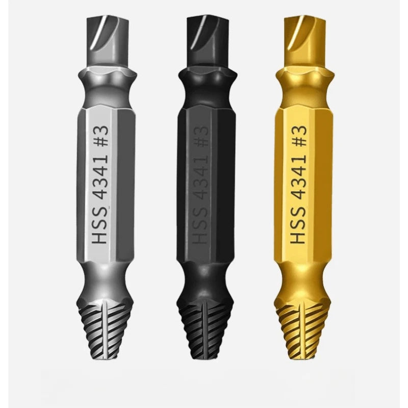 Screw Extractor Drill Bit Damaged Stripped Broken Screw Bolt Remover Extractor Easily Take Out Demolition Tools 4PCS Set